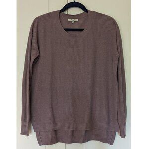 💜 Madewell Merino Wool Mauve Purple Light Knit Sweater Casual Fit | Small